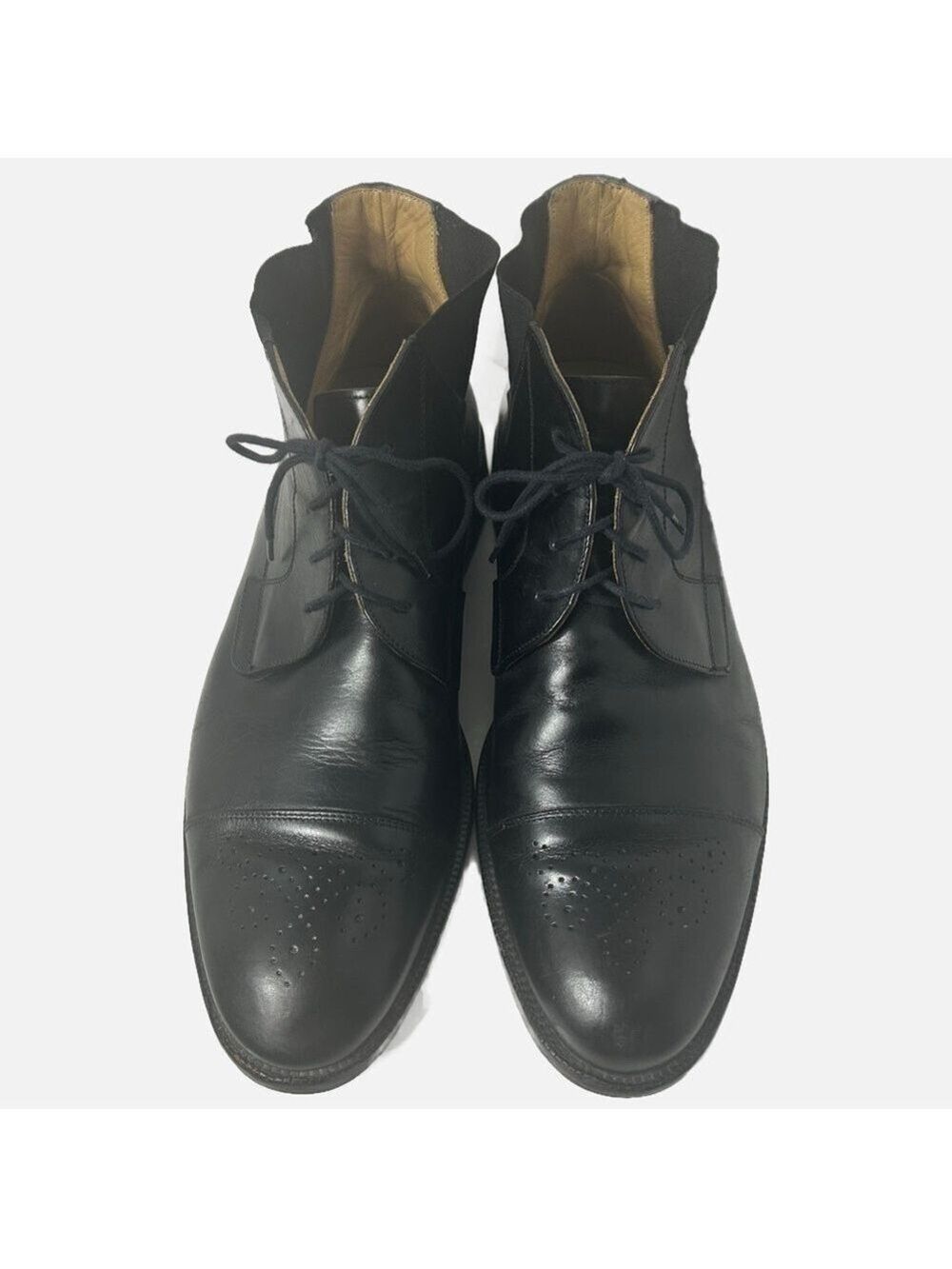 Johnston Murphy Signature Series Men’s Chukka Ankle Boot Made Italy Black
